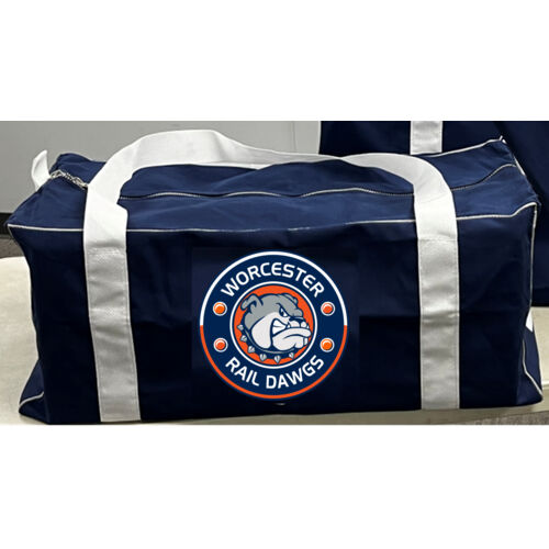 Rail Dawgs Custom Hockey Bag w/ Player Name on the Top of the Bag, and Player Number on Both Ends of the Bag Thumbnail