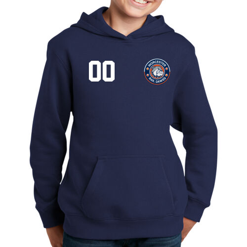 Rail Dawgs - Youth Number Pullover Hooded Sweatshirt Thumbnail