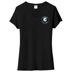 White Hawks - Ladies Tri Blend V Neck Tee Thumbnail