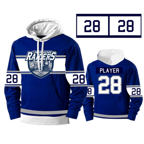 Navy Junior Railers Custom Hoodie - ADULT Thumbnail