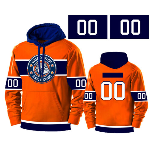 Orange Rail Dawgs Custom Hoodie - ADULT Thumbnail