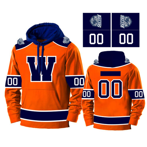 Orange Junior Railers Custom Hoodie - YOUTH Thumbnail