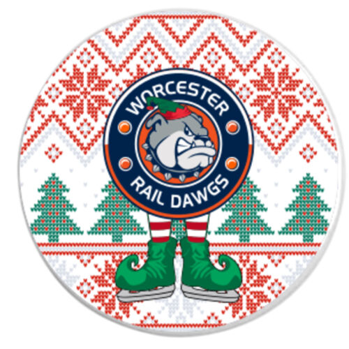 Rail Dawgs - 2.75" Round Ceramic Ornament Thumbnail