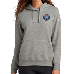Rail Dawgs - Ladies Club Fleece Sleeve Swoosh Pullover Hoodie Thumbnail